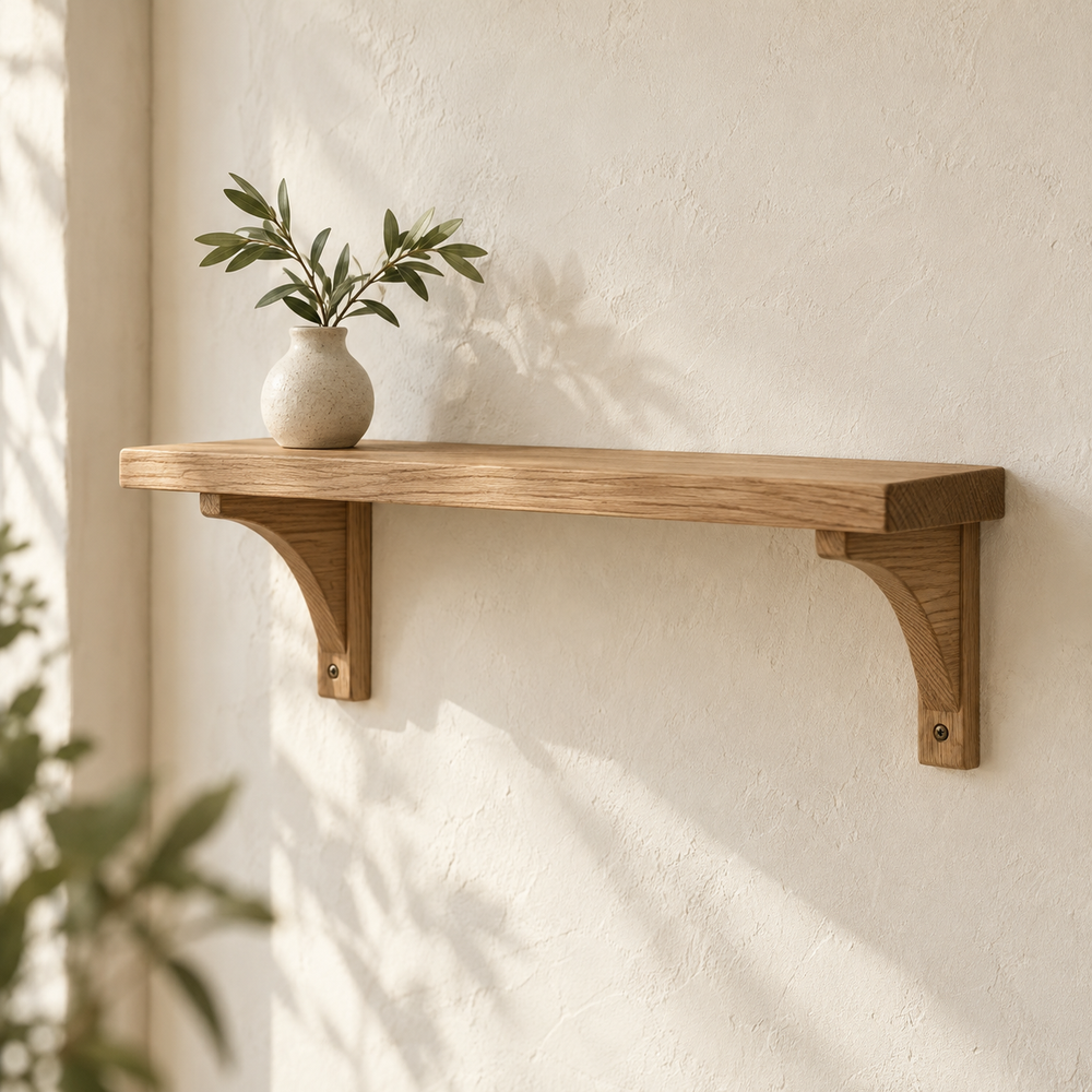 Mosselune Grove Wooden Wall Display Shelf