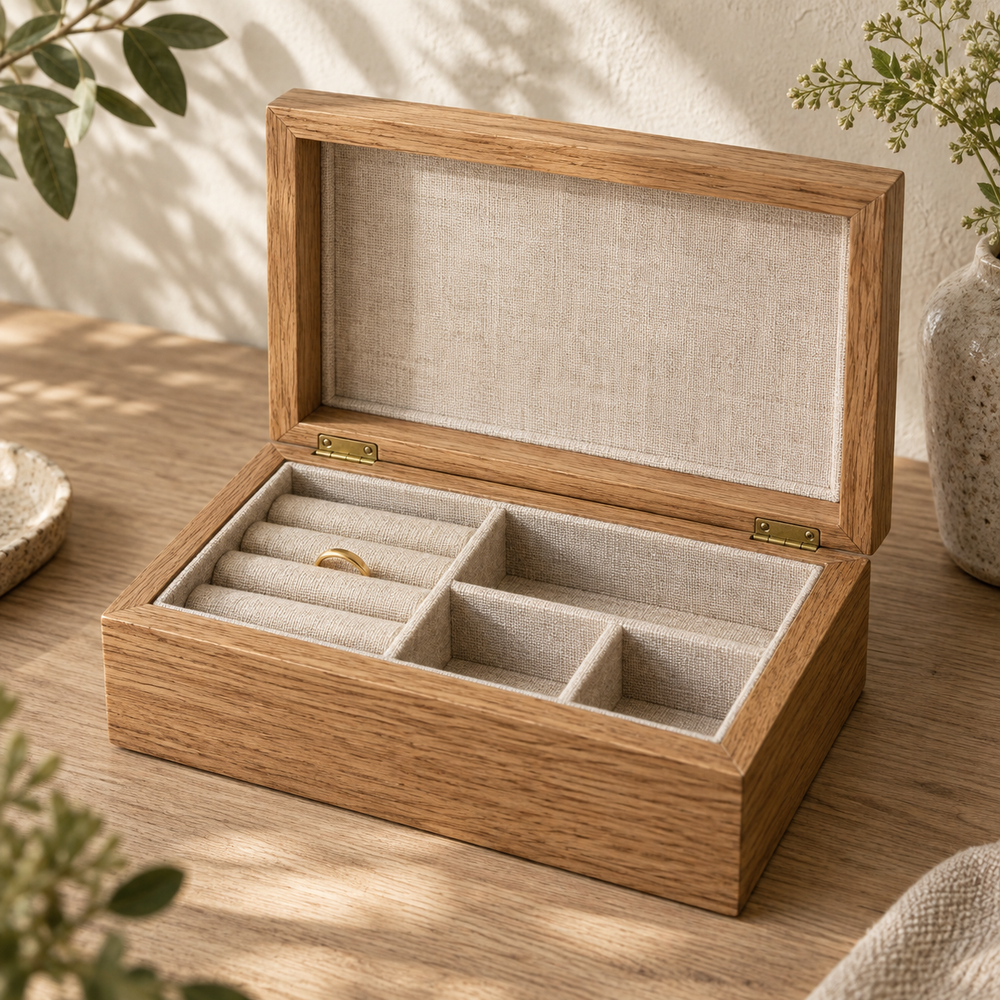 Mosselune Grove Wooden Jewelry Organizer Box